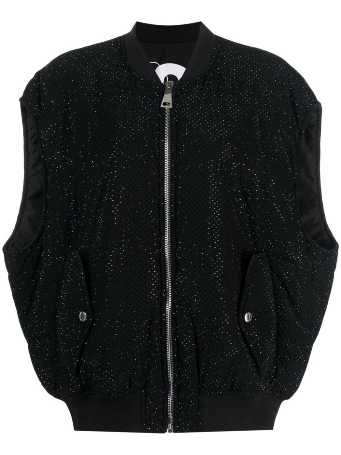 

Khrisjoy rhinestone-embellished padded gilet, черный