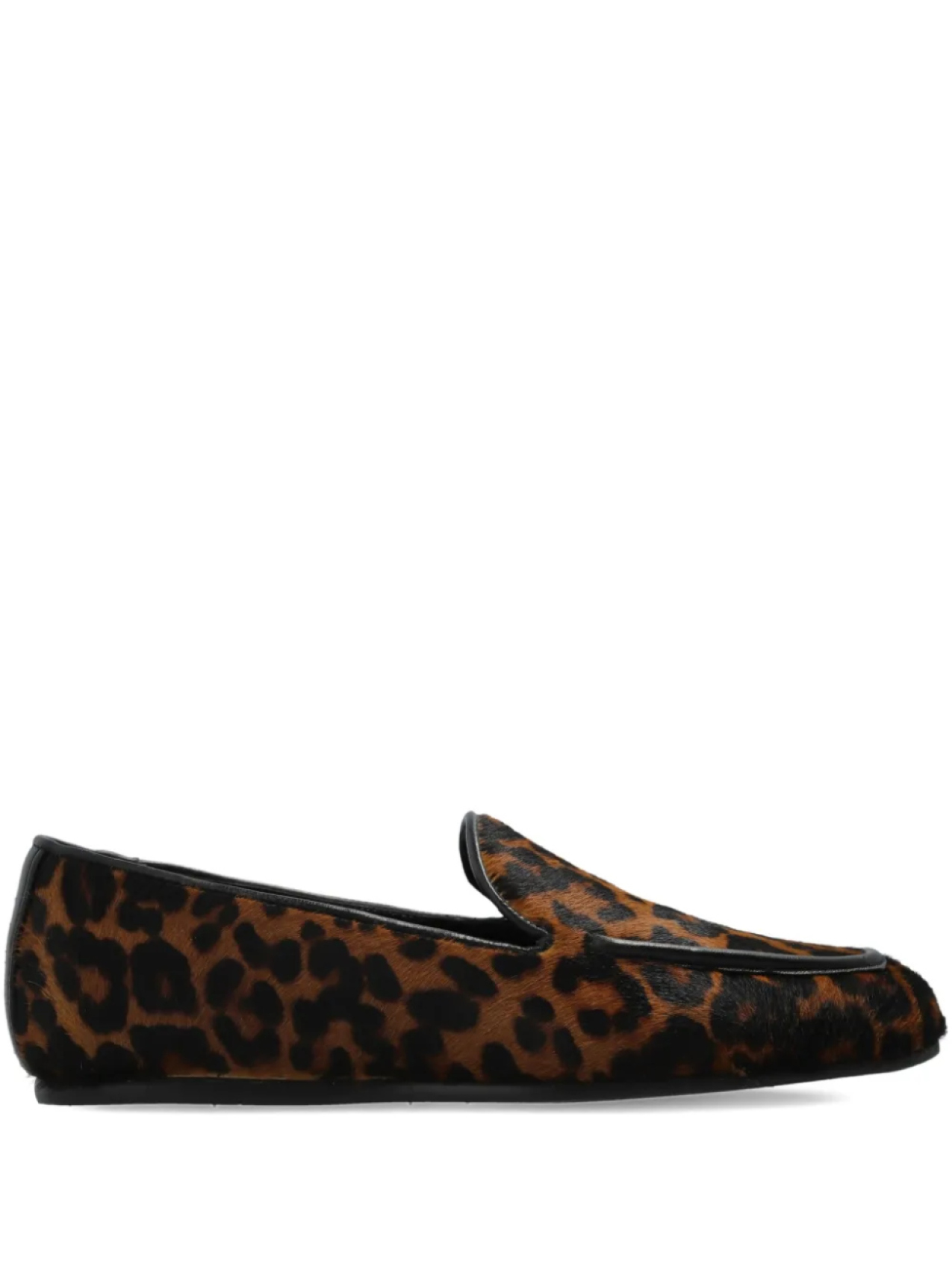 Лоферы Stuart Weitzman Lee с леопардовым принтом, коричневый