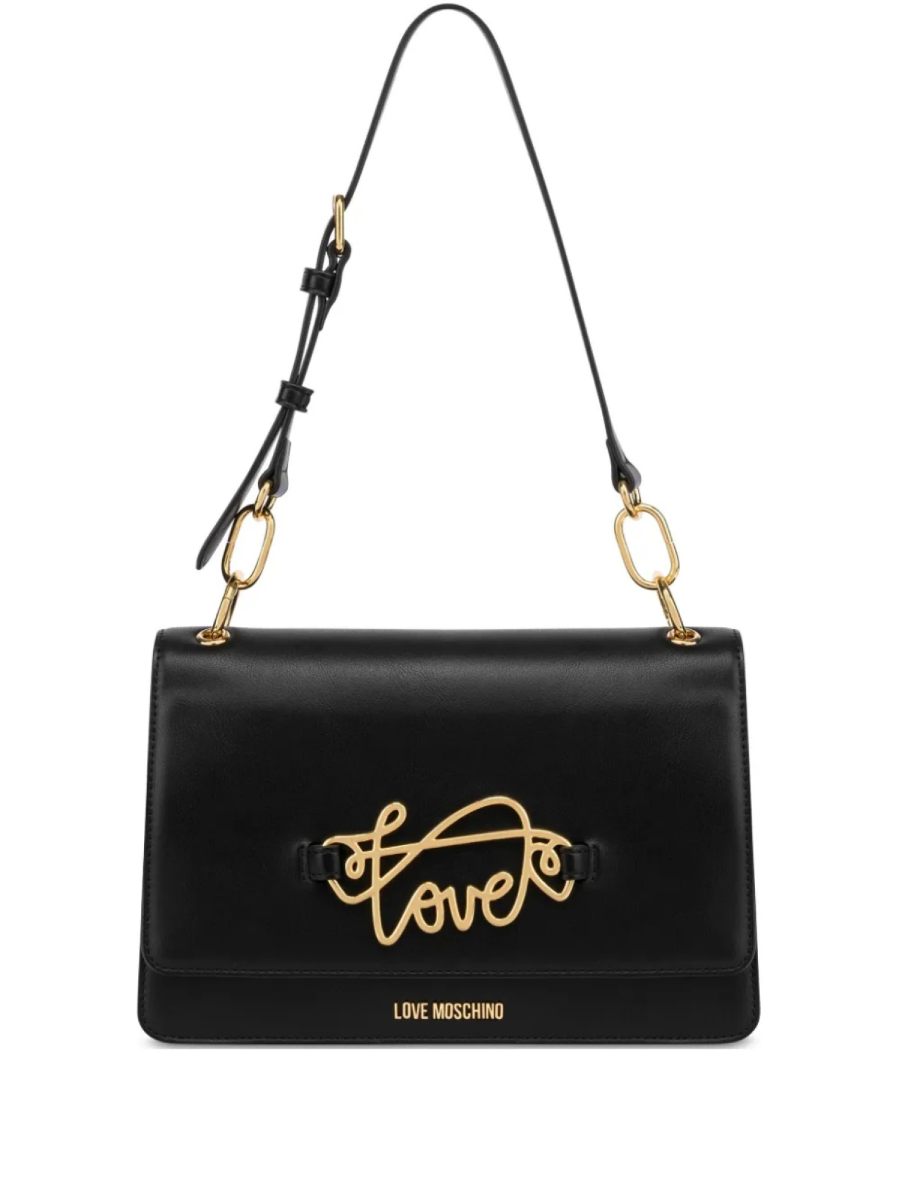 

Сумка на плечо с логотипом Love Moschino, черный