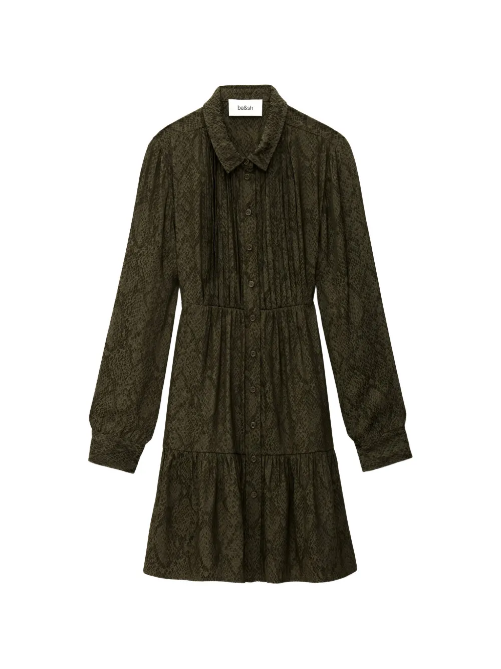 

Мини-платье Rosyna с узором под змеиную кожу Ba&Sh, зеленый