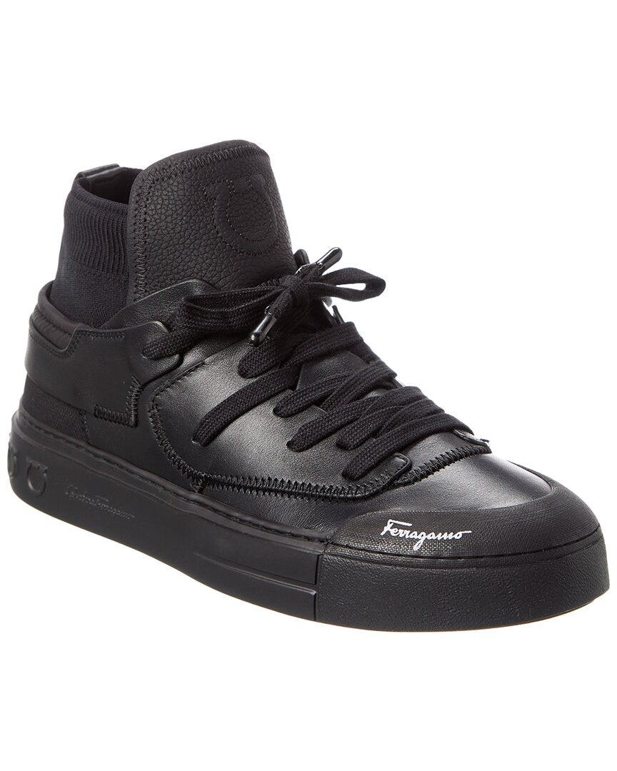

Кроссовки Ferragamo Neely из кожи Salvatore Ferragamo, черный
