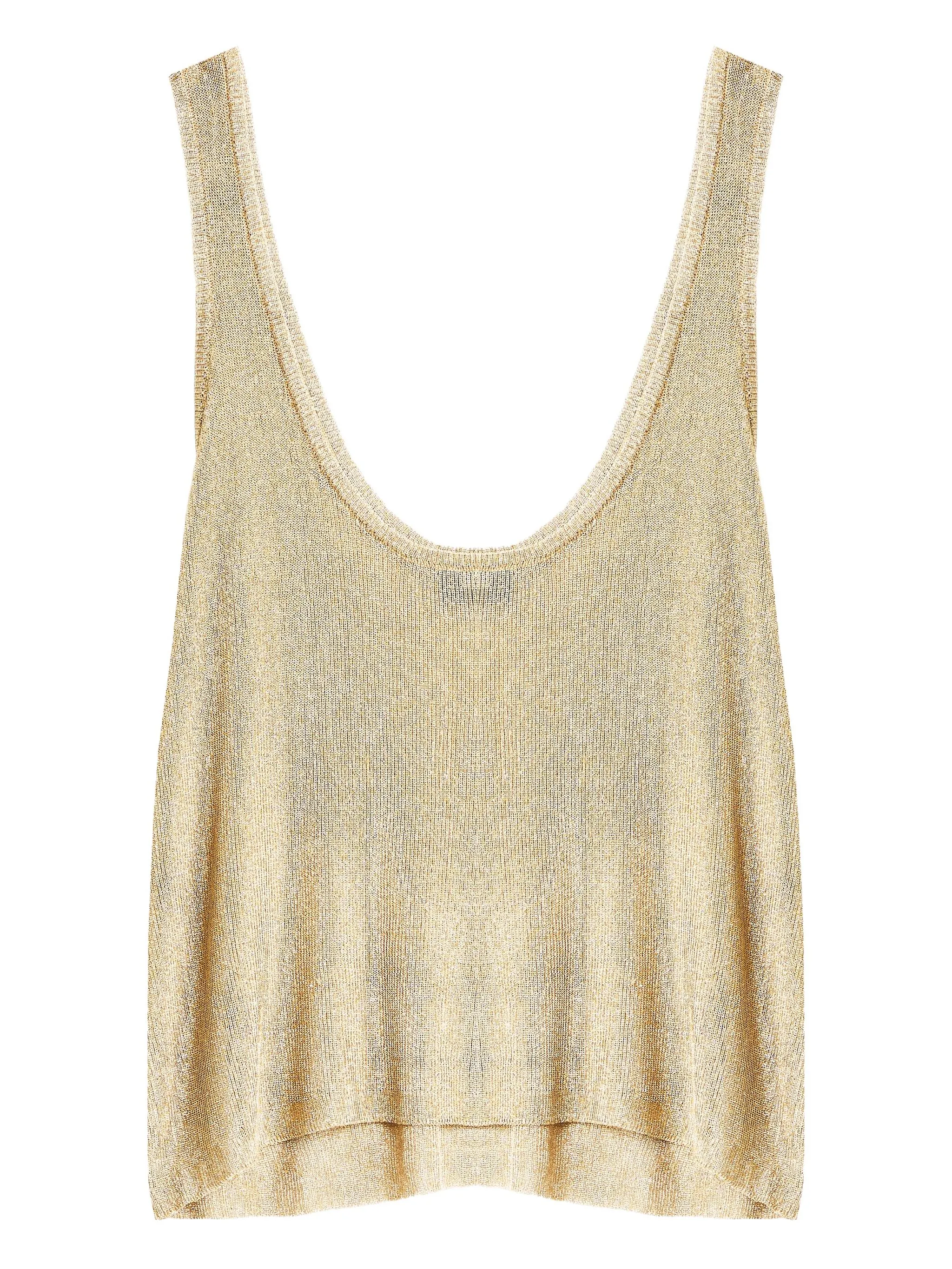 

Топ Hero с эффектом металлик Seroya, бежевый