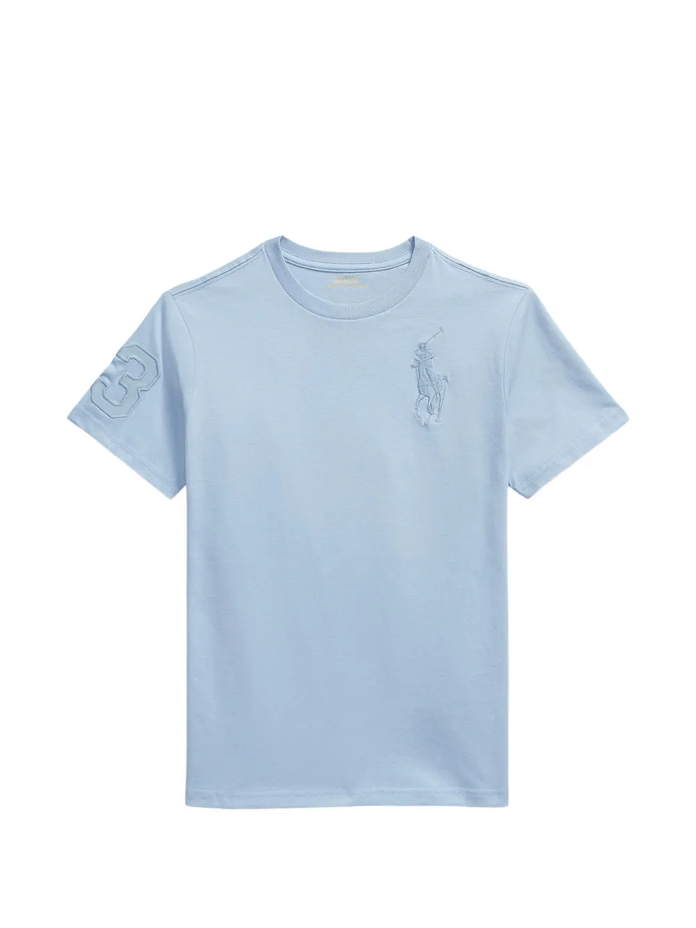 

Футболка с нашивкой Big Pony Polo Ralph Lauren Kids, синий