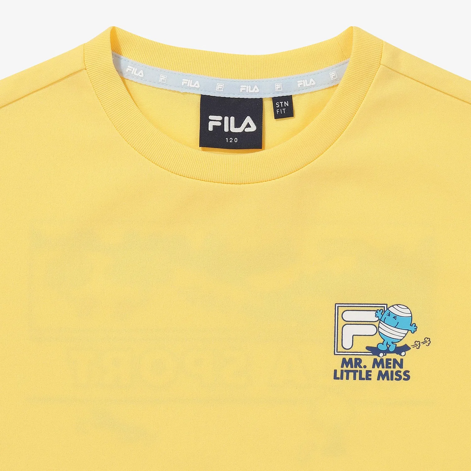 Детская футболка Drywave Mr. Men Little Miss Cool Vacation, жёлтая, от Fila Kids — фото 4