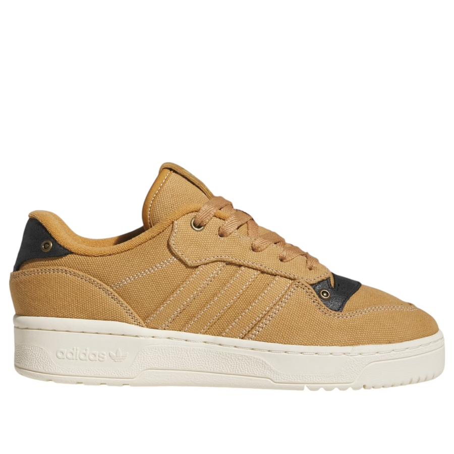 Кроссовки (WMNS) adidas Rivalry Low 'Mesa Core Black Cream White', зеленый — фото 2