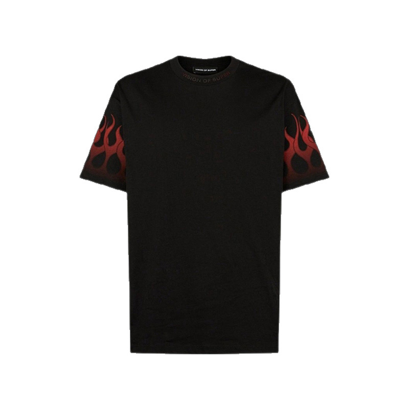 

Футболка VOS Casual Trendy с короткими рукавами, свободного кроя, унисекс Vision Of Super, черный