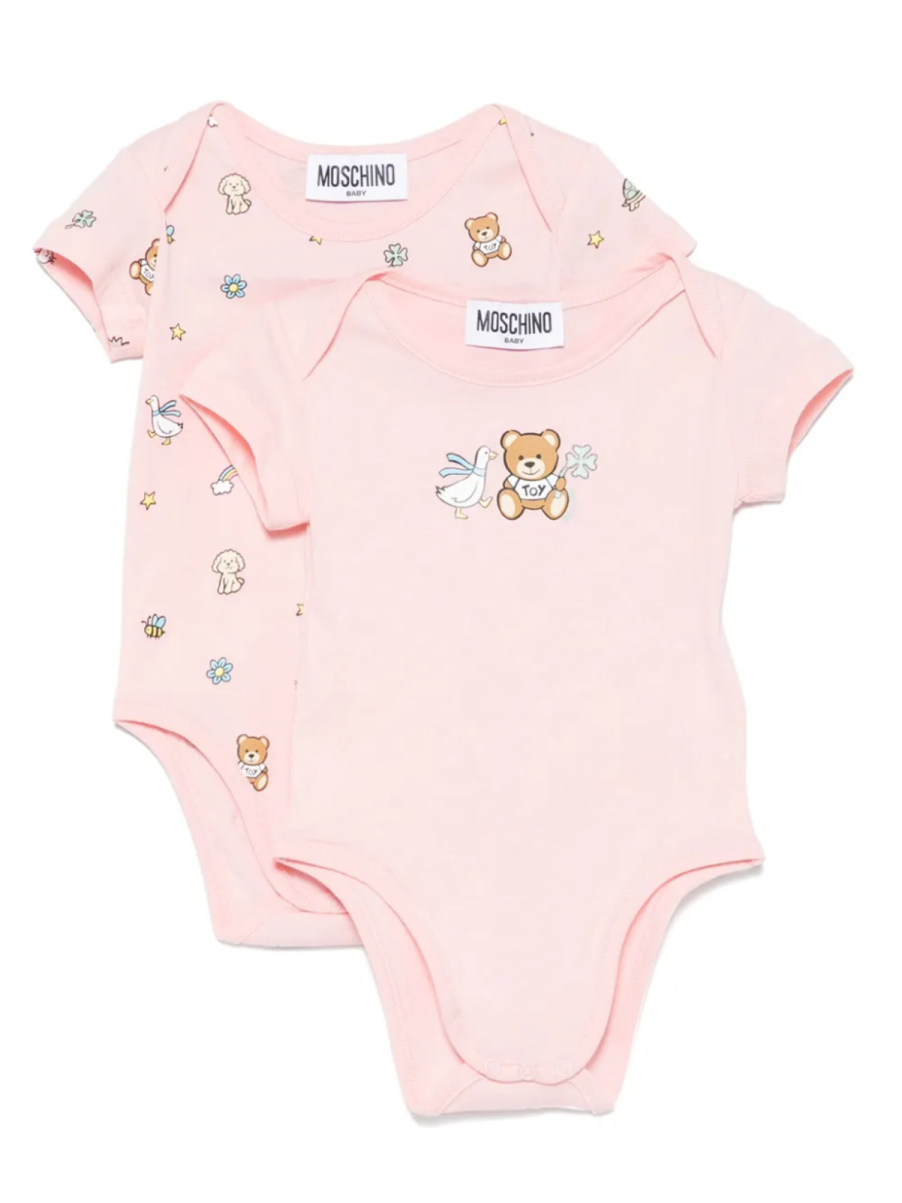 

Тела плюшевых мишек (комплект из двух штук) Moschino Kids, розовый