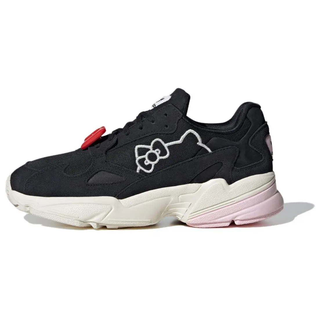 

Кроссовки Hello Kitty X adidas originals Falcon Lifestyle Shoes Women's Low-top Black, черный