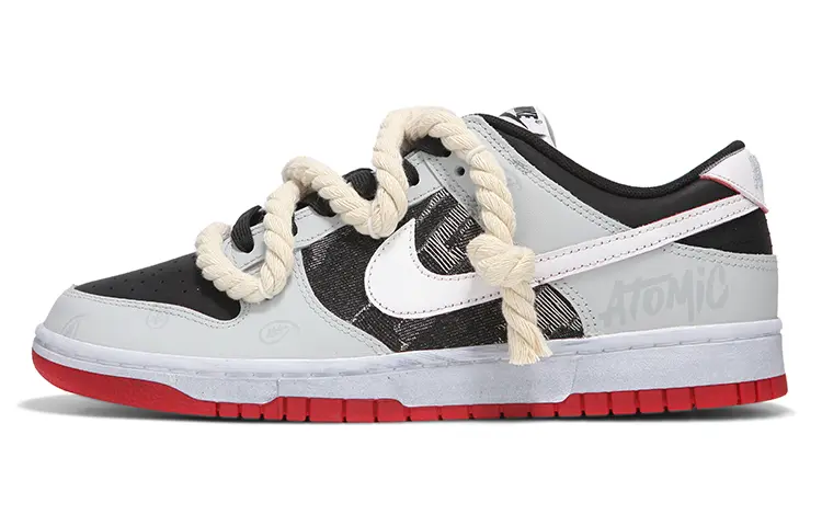 

Кроссовки Nike Dunk Skateboarding Shoes Unisex Low-top Grey/black, светло-серый