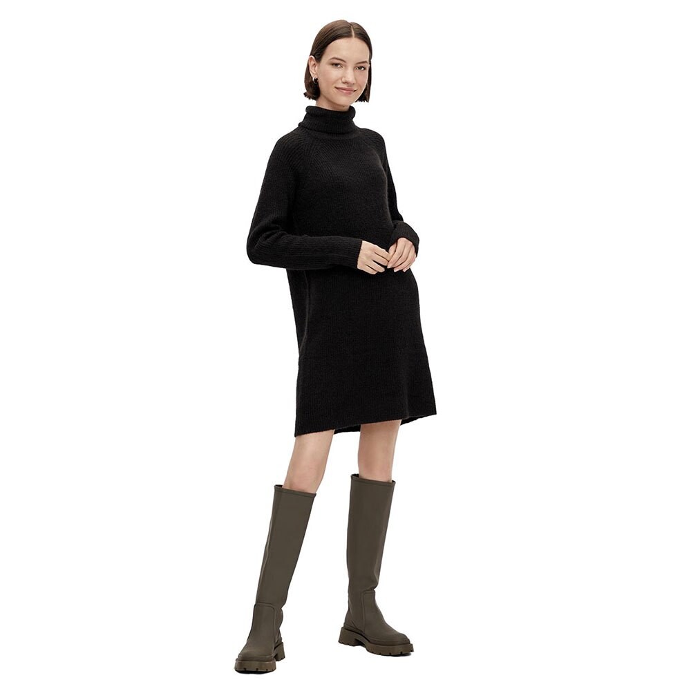 

Платье Pieces Ellen Long Sleeve High Neck Knit, черный
