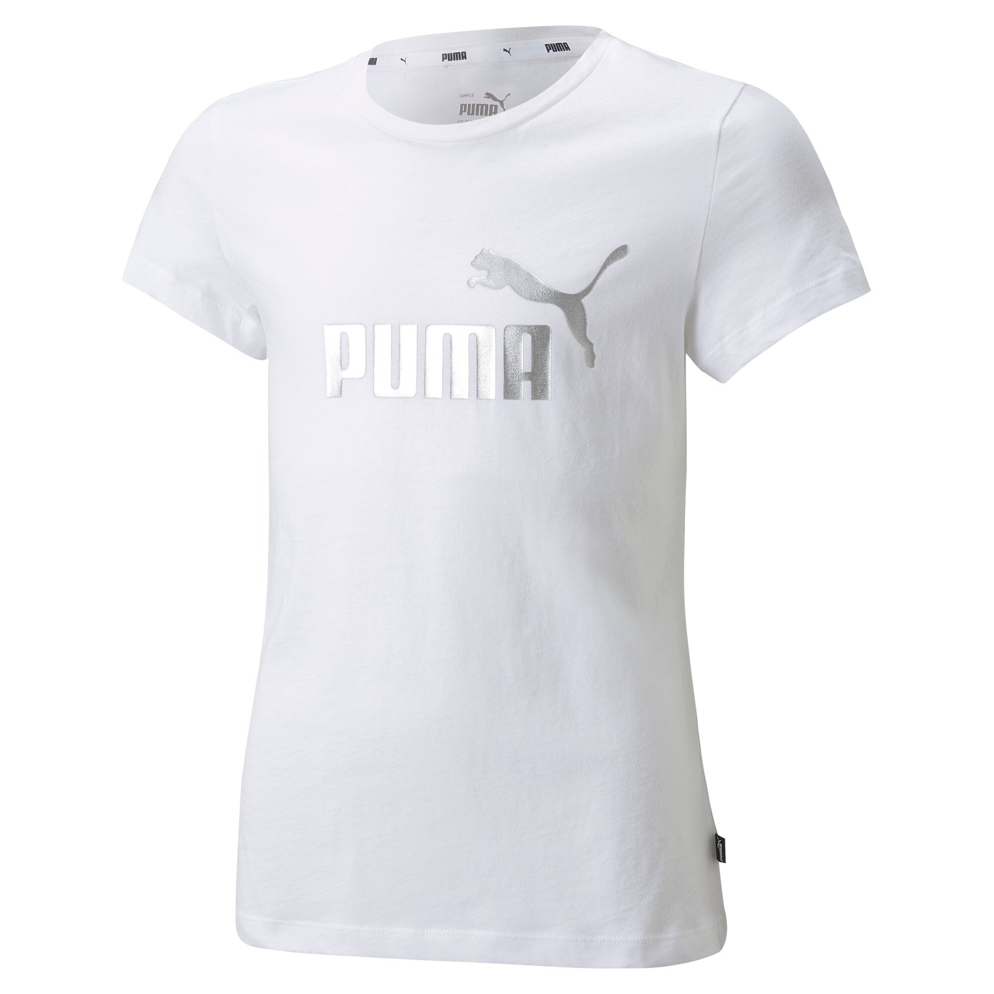 

Футболка с логотипом PUMA Big Kids' Girls' Essentials+, белый