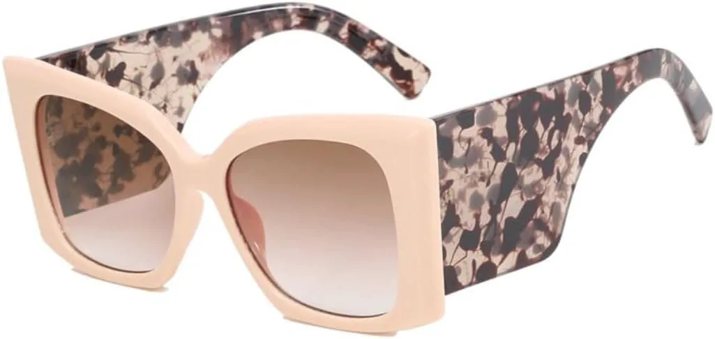 

Солнцезащитные очки в крупной оправе «кошачий глаз» в стиле «бабочка» для женщин, винтажные, модные, в стиле панк, большие, с широкими дужками TVTBBVV, C7