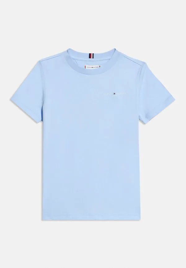 Футболка с логотипом, круглый вырез, базовая футболка Tommy Hilfiger, Sweet Blue — фото 3