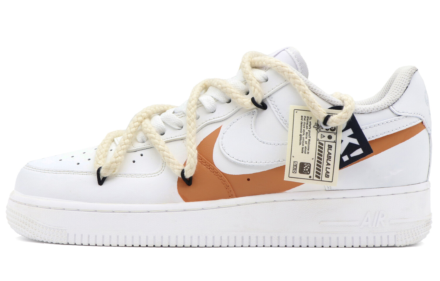 

Кроссовки Nike Air Force 1 Skateboarding Shoes Men Low-top White/orange, оранжевый/красный