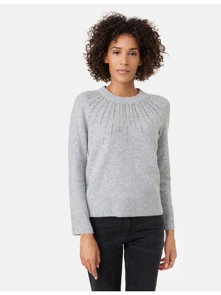 

Пуловер Gerry Weber Langarm Rundhals, цвет silver grey melange