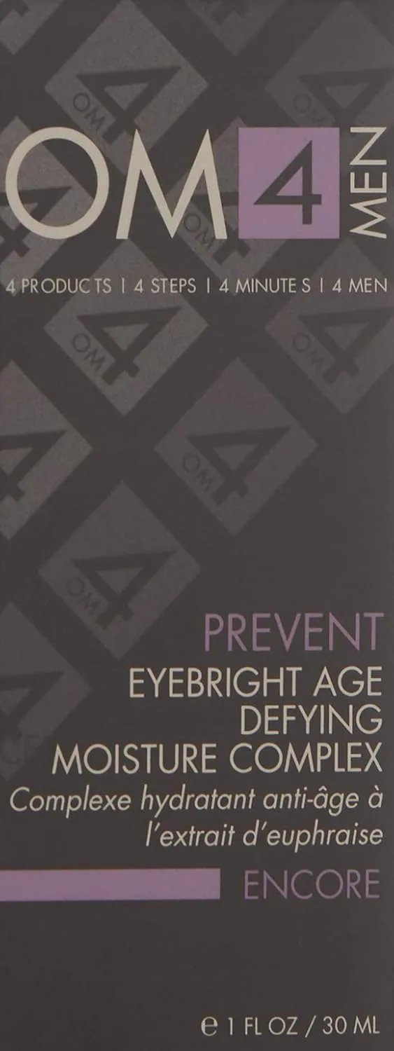 Organic Male OM4 Prevent: Eyebright Age Defying Moisture Complex Eye Cream - Супернасыщенный крем для глаз для мужчин, улучшающий увлажнение и уменьшающий темные круги под глазами. 28.35 г (1 шт.) — фото 2