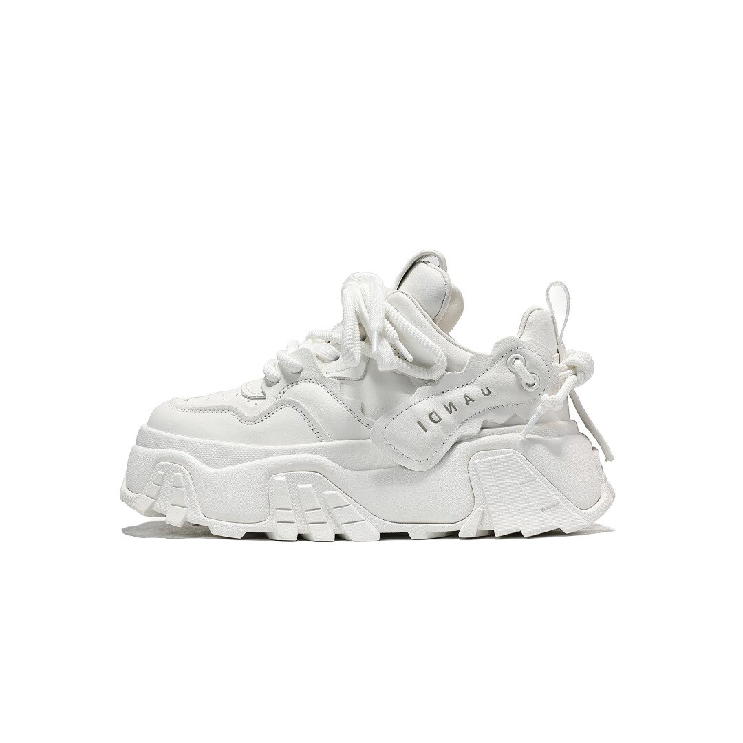 

UanDi Низкие массивные кроссовки унисекс мужские белые, цвет Men's White