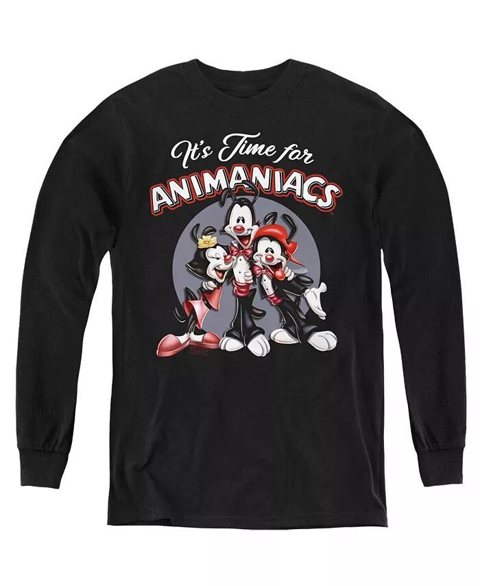 

Мальчики Молодежь Время для Длинный Рукав Толстовка Animaniacs, черный