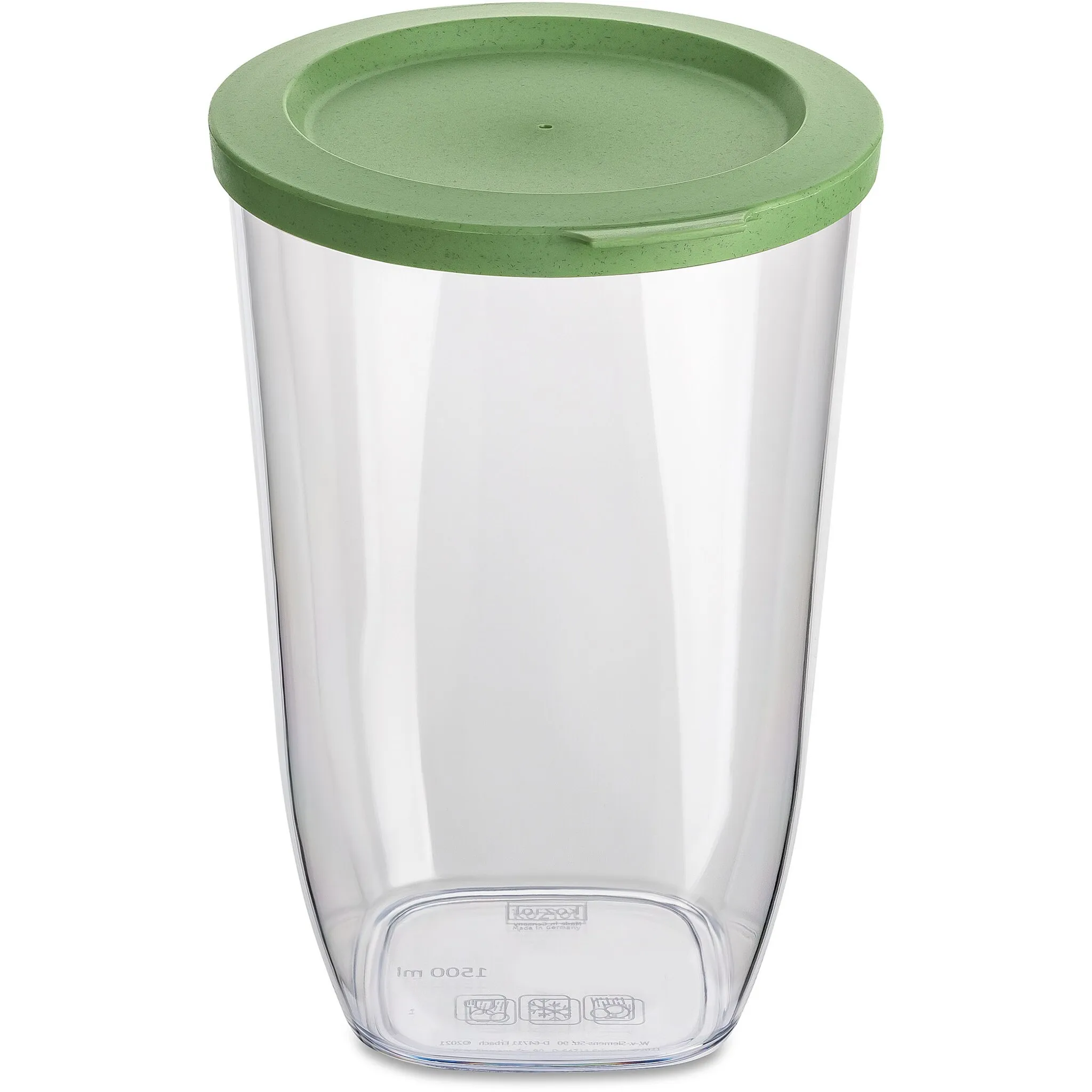 

Банка для хранения KOZIOL «CONNECT DRY STORAGE M», (1 шт.), можно мыть в посудомоечной машине, без меламина, подлежит вторичной переработке, CO²-нейтральное производство, 1,5 л, цвет nature leaf green