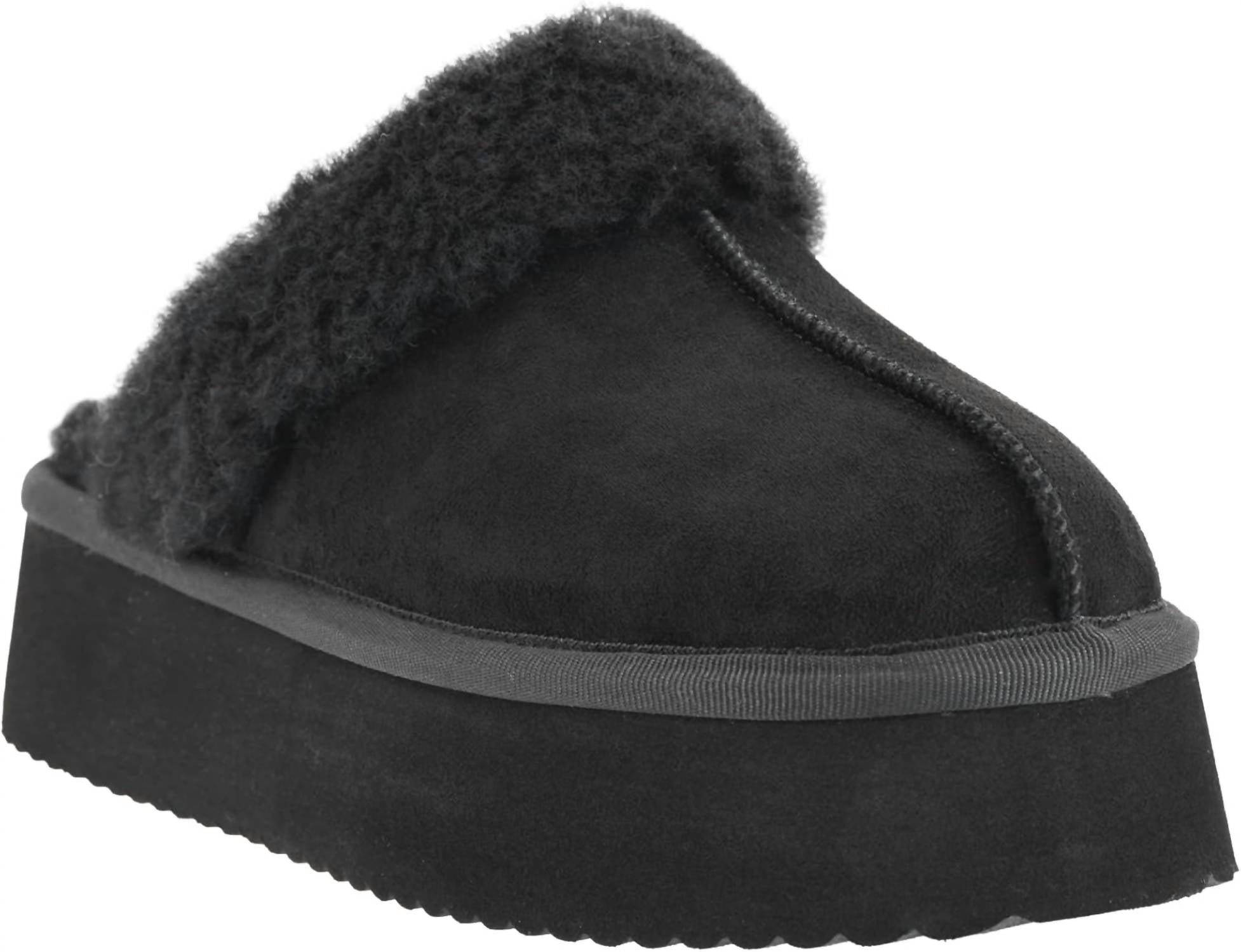 Женские тапочки Cuddle Up из черной искусственной замши Corkys Footwear — фото 2