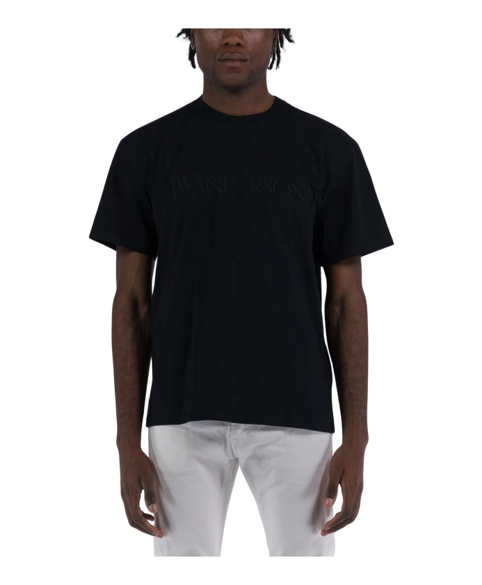 

Футболка с вышитым логотипом Jw Anderson, черный
