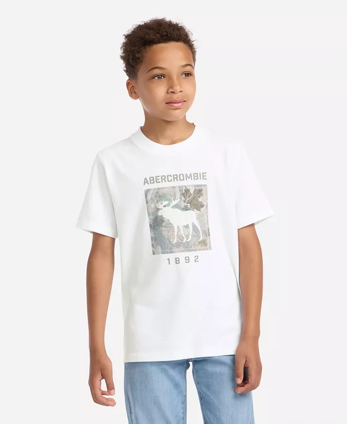 

Футболки для мальчиков Camo Moose Abercrombie Kids, белый