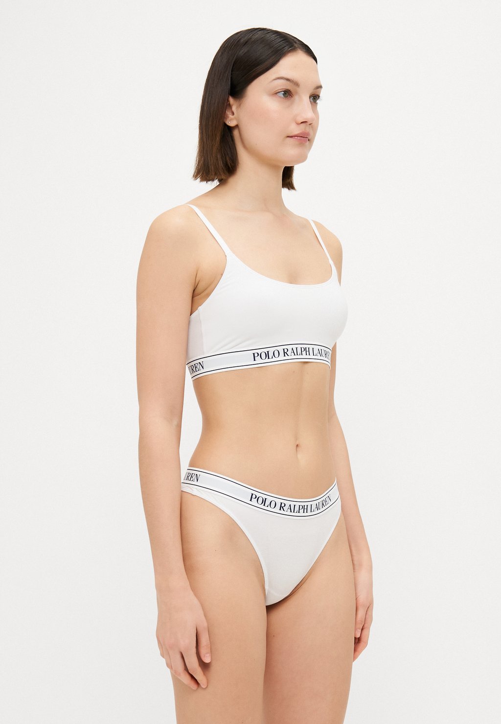 Стринги MID RISE THONG Polo Ralph Lauren, белый — фото 4
