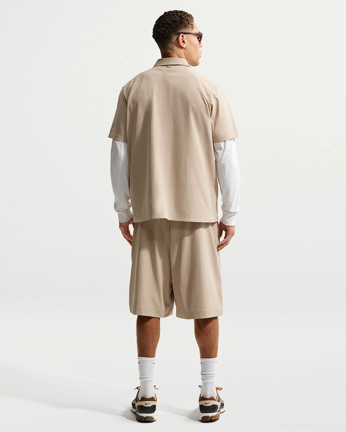 Мужские шорты Nike 24.7 PerfectStretch Dri-FIT UV 10", Desert Khaki/Sail/Khaki — фото 4