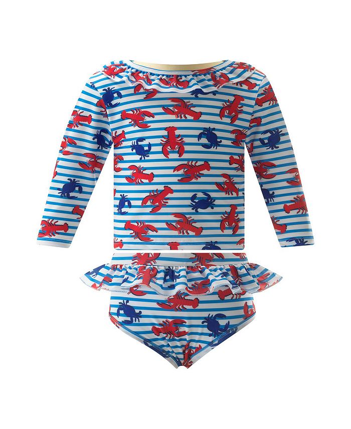 

Унисекс комплект рашгарда Top and Bottom Lobster Rachel Riley, мультиколор