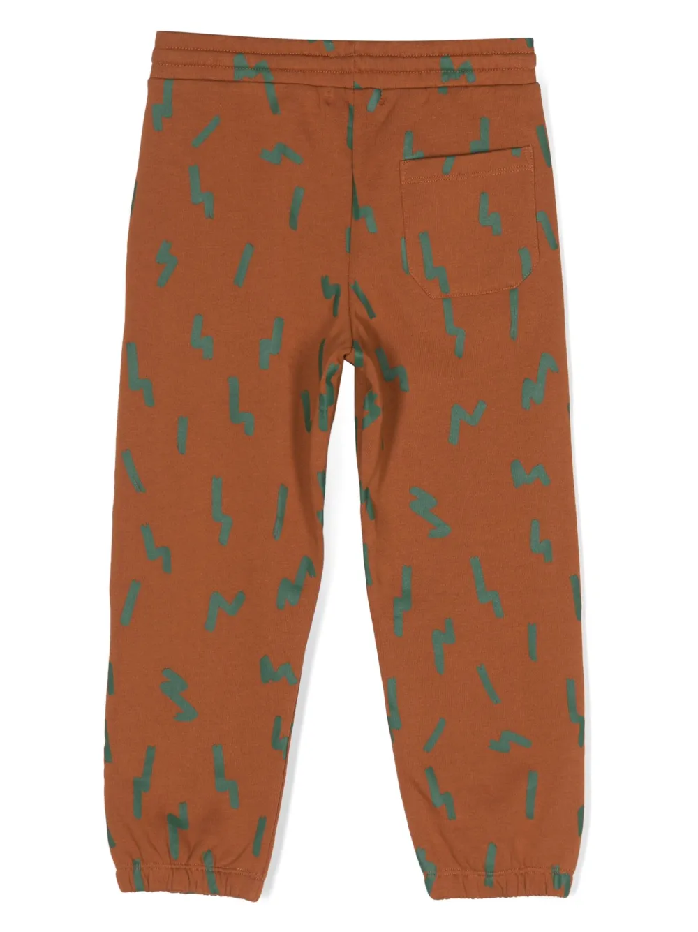 Спортивные брюки с графичным принтом Stella McCartney Kids, коричневый — фото 2