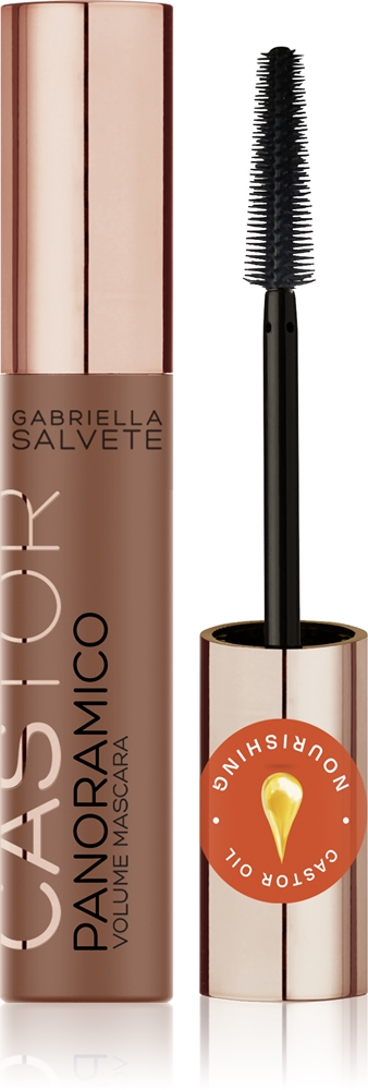 

Тушь для ресниц Panoramico castor, придающая объем и удлиняющая ресницы, с питательным эффектом Gabriella Salvete, 13 мл