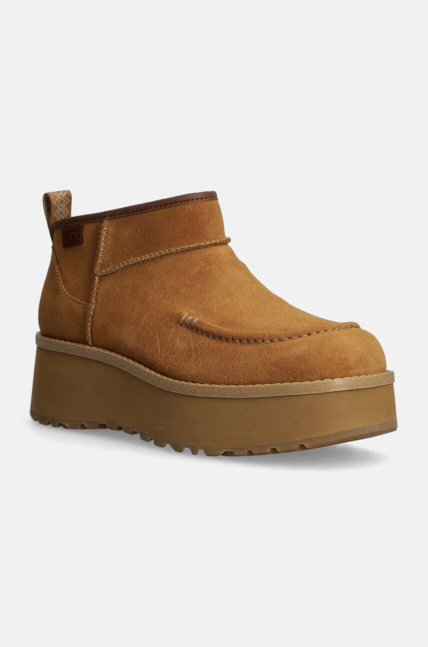 

Замшевые ботильоны UGG Cityfunc Ultra Mini, коричневый