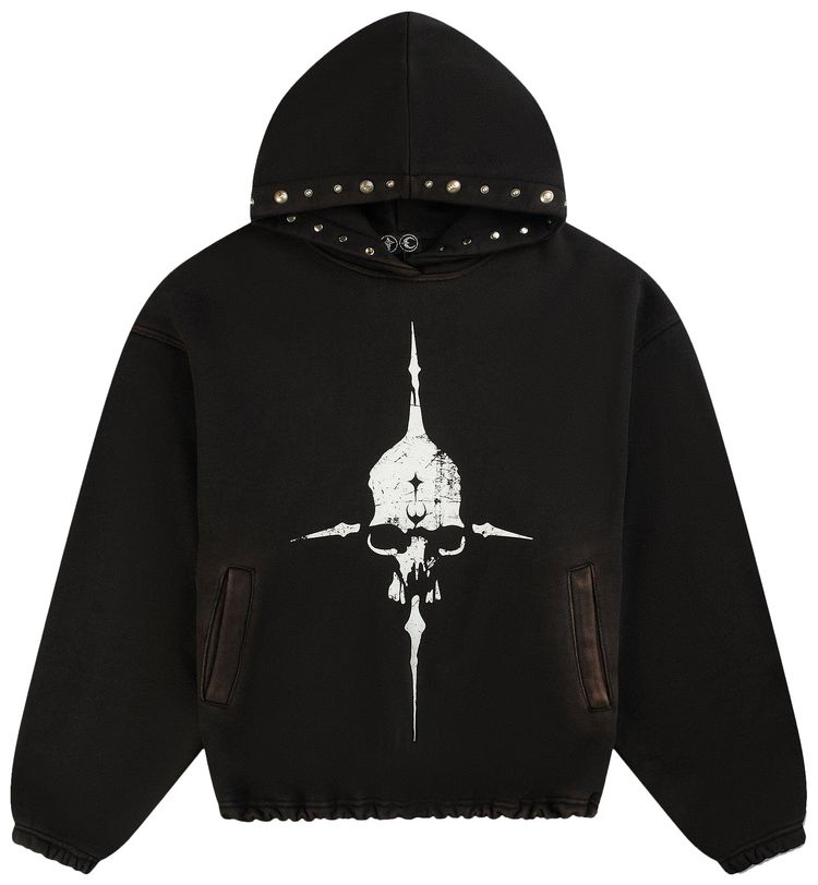 

Худи Thug Club Peace Stud Hoodie 'Black', черный