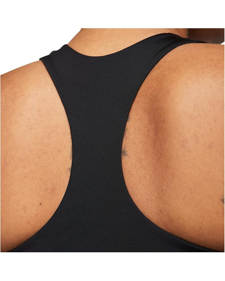 Топ Nike Dri-fit Swoosh Bra Tank, цвет Black/Black/White — фото 3