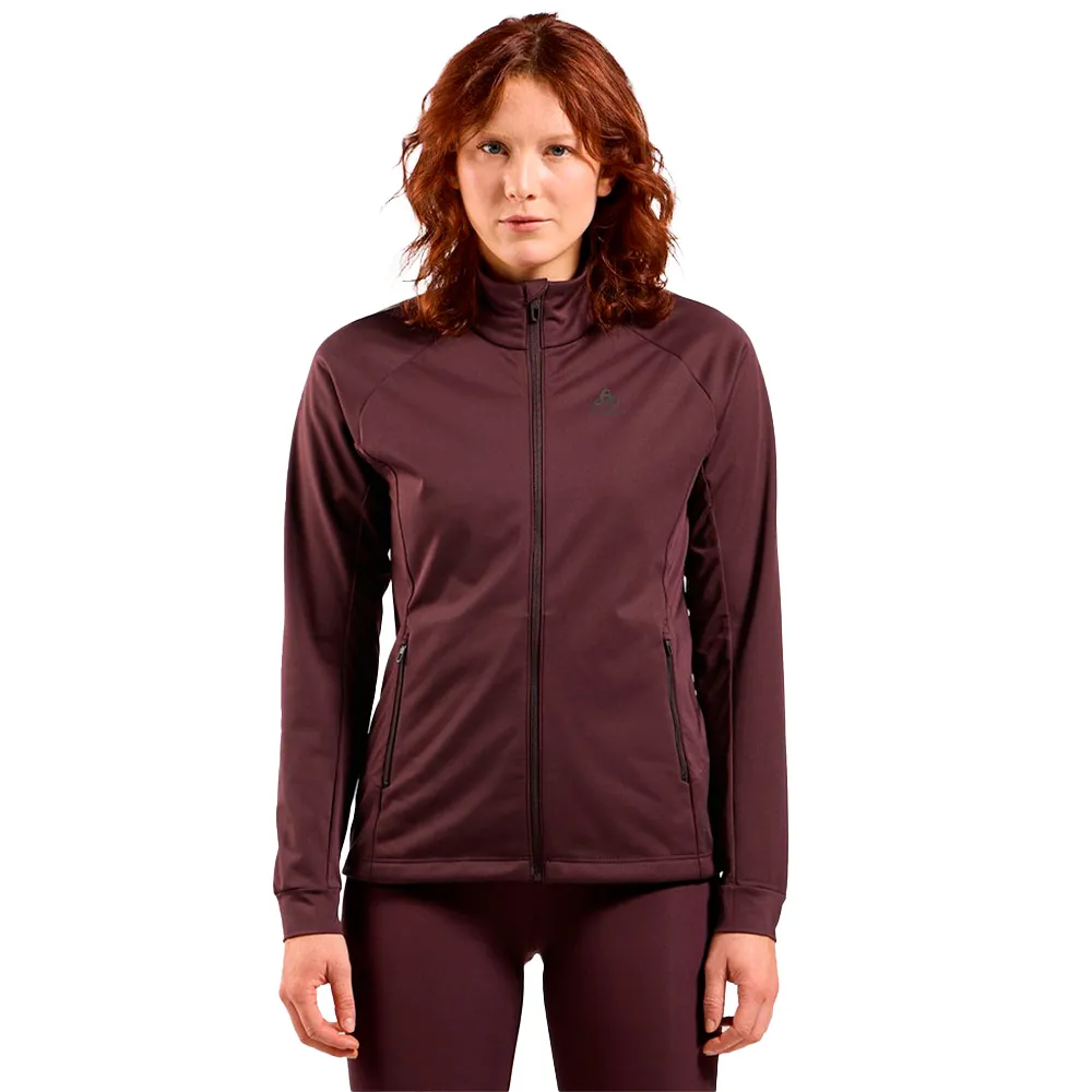 

Куртка Odlo Brensholmen softshell, коричневый/красный