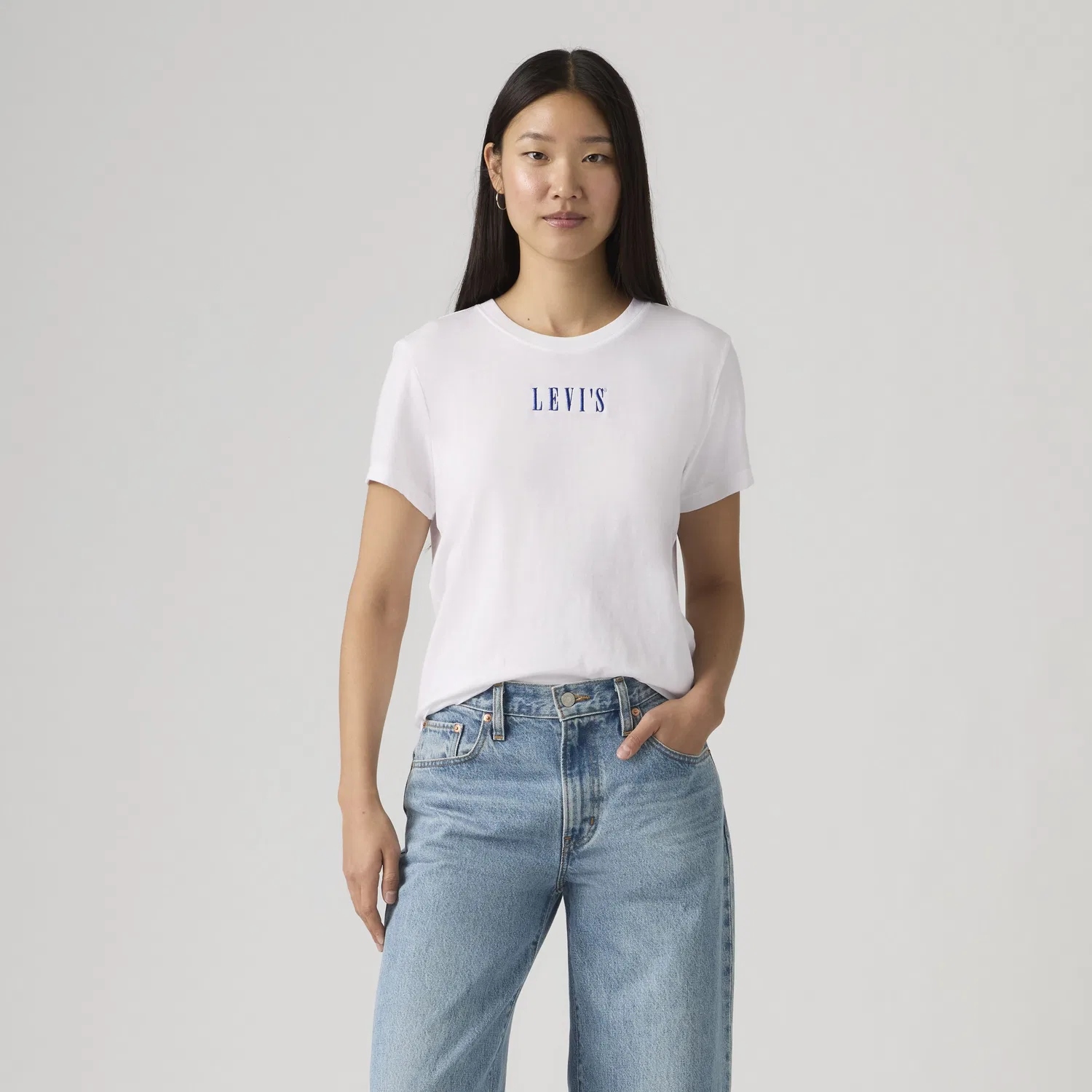 Футболка с коротким рукавом и графическим логотипом Levi's, White — фото 3