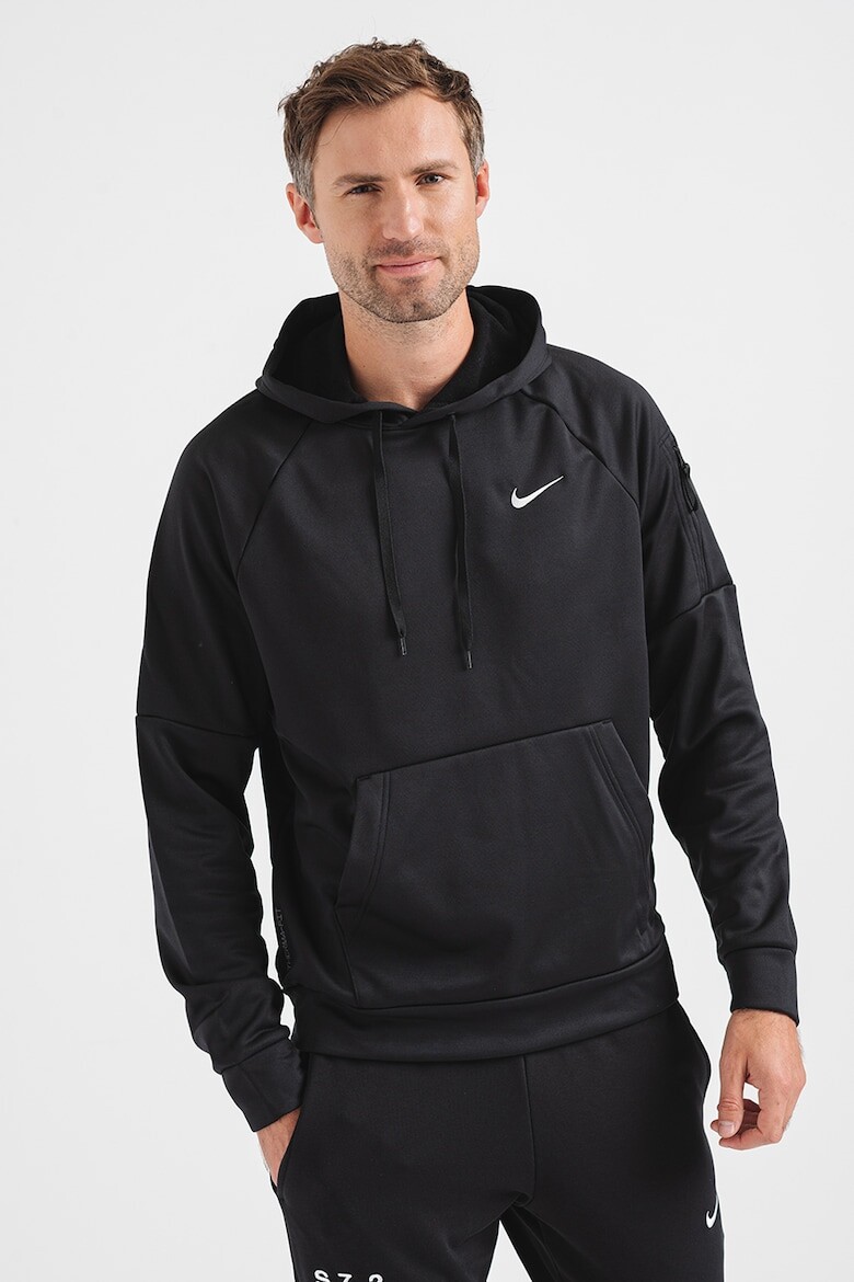 

Толстовка Therma для футбола и бейсбола с рукавами реглан Nike, черный
