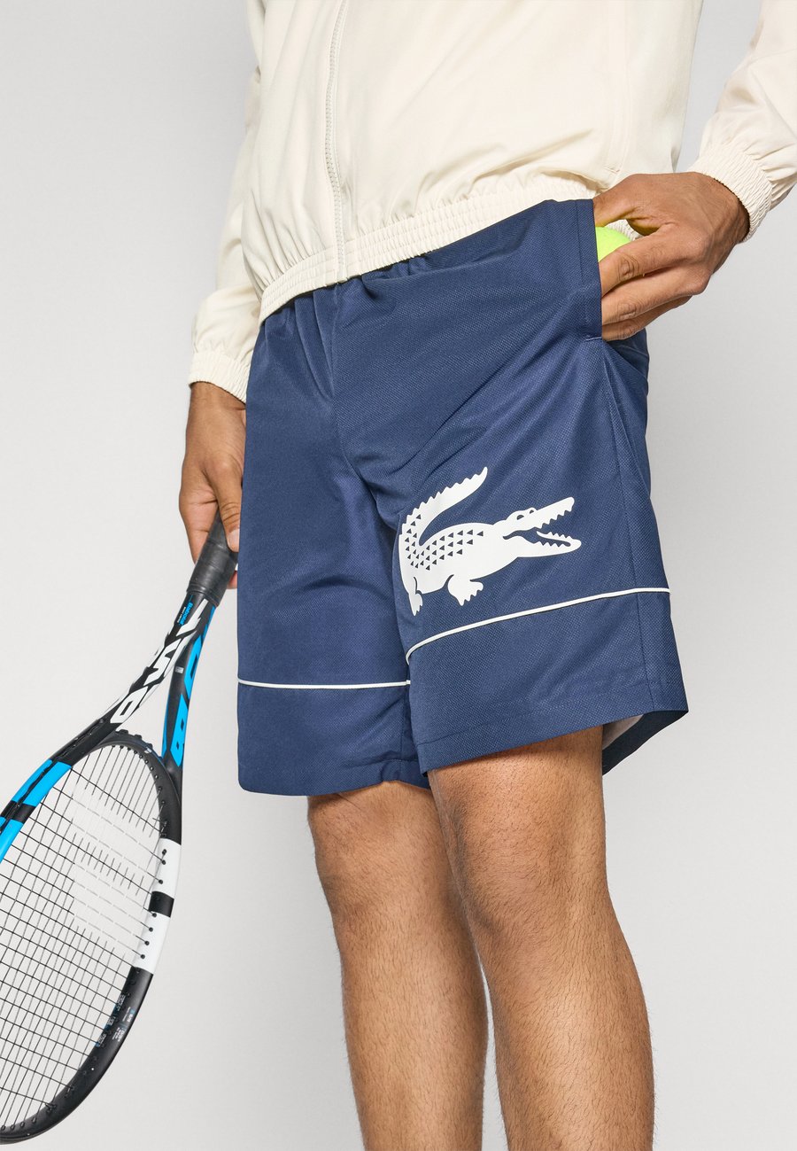 Спортивные шорты Lacoste Sport Sports shorts, Navy Blue/Flour/Dark Blue — фото 4