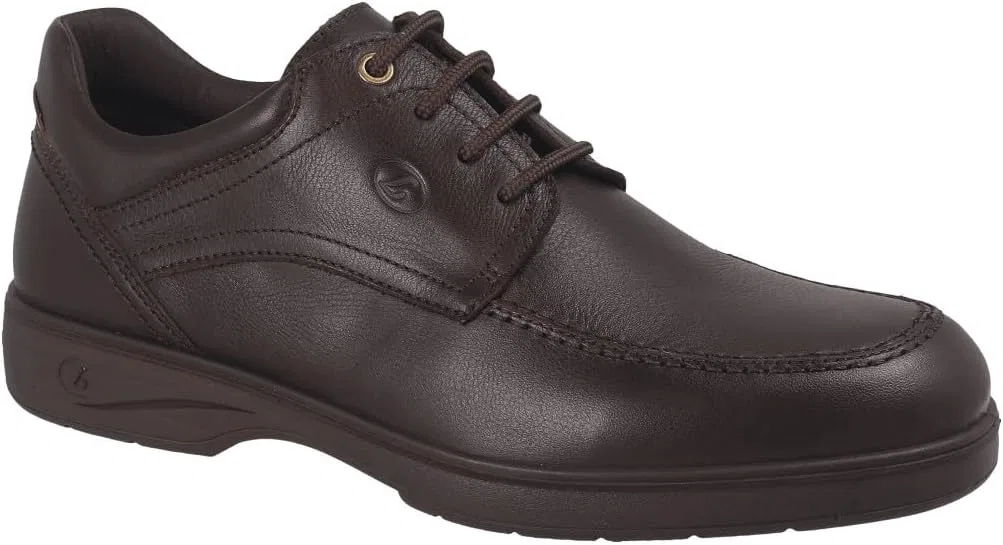 Мужские ультралегкие кожаные туфли Luisetti 37702, Black