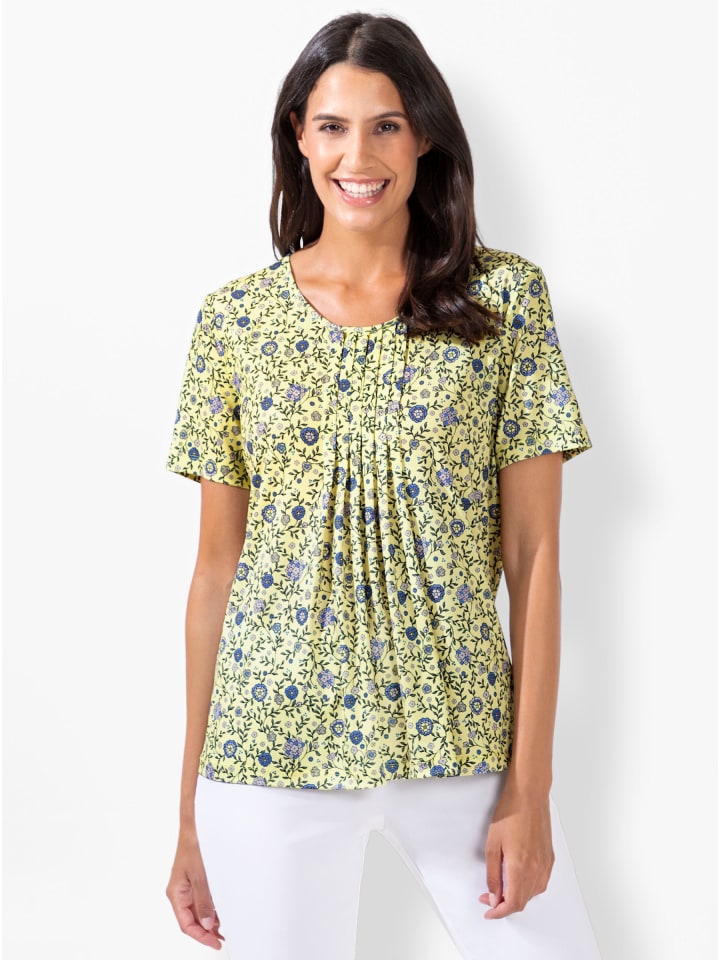 

Рубашка с принтом в лимонно-джинсовом цвете WITT WEIDEN