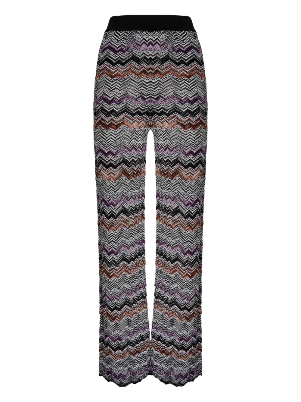 

Прямые брюки с шевронным узором Missoni, черный