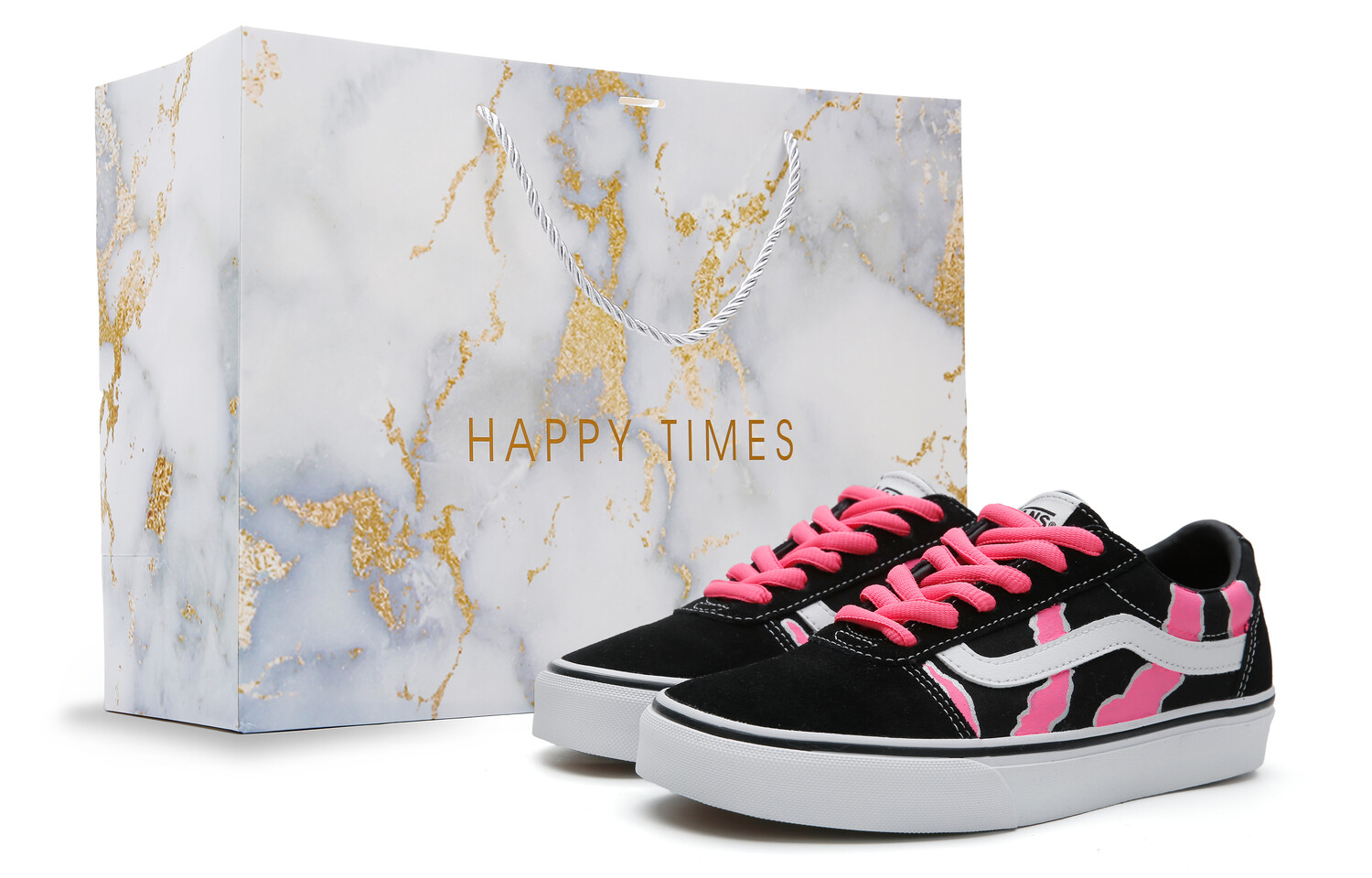 

Кроссовки для скейтбординга Ward женские с низким верхом, белый/розовый Vans