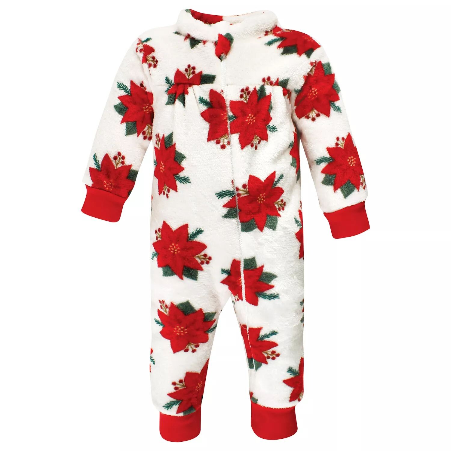 Комплект комбинезонов Hudson Baby Poinsettia , 2 предмета, красный/белый — фото 2