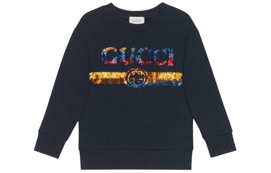 Детская толстовка Gucci, темно-синий