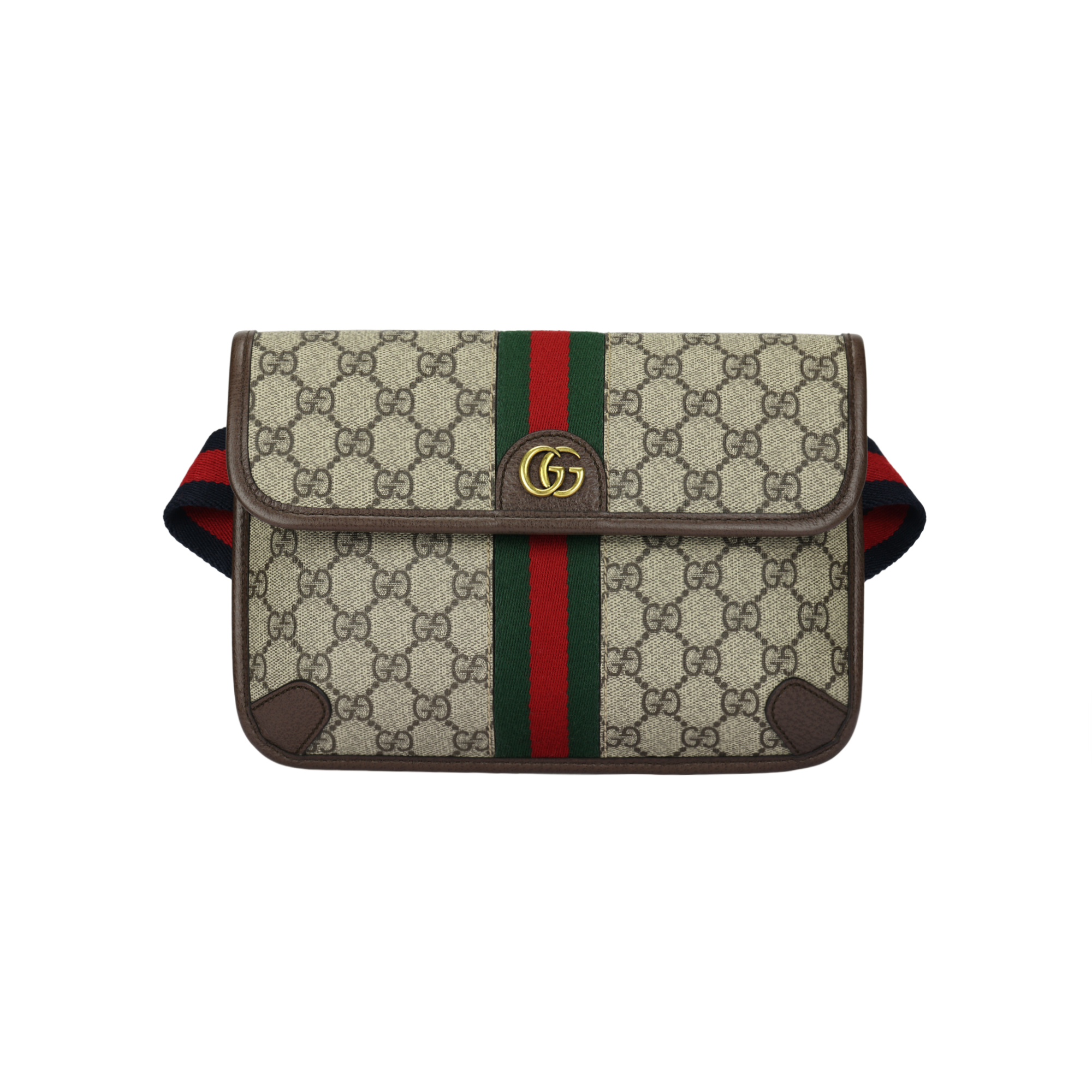 

GUCCI Сумка-слинг из холста с кожаными вставками, через плечо, через плечо, небольшого размера, женская, коричневого/черного цвета