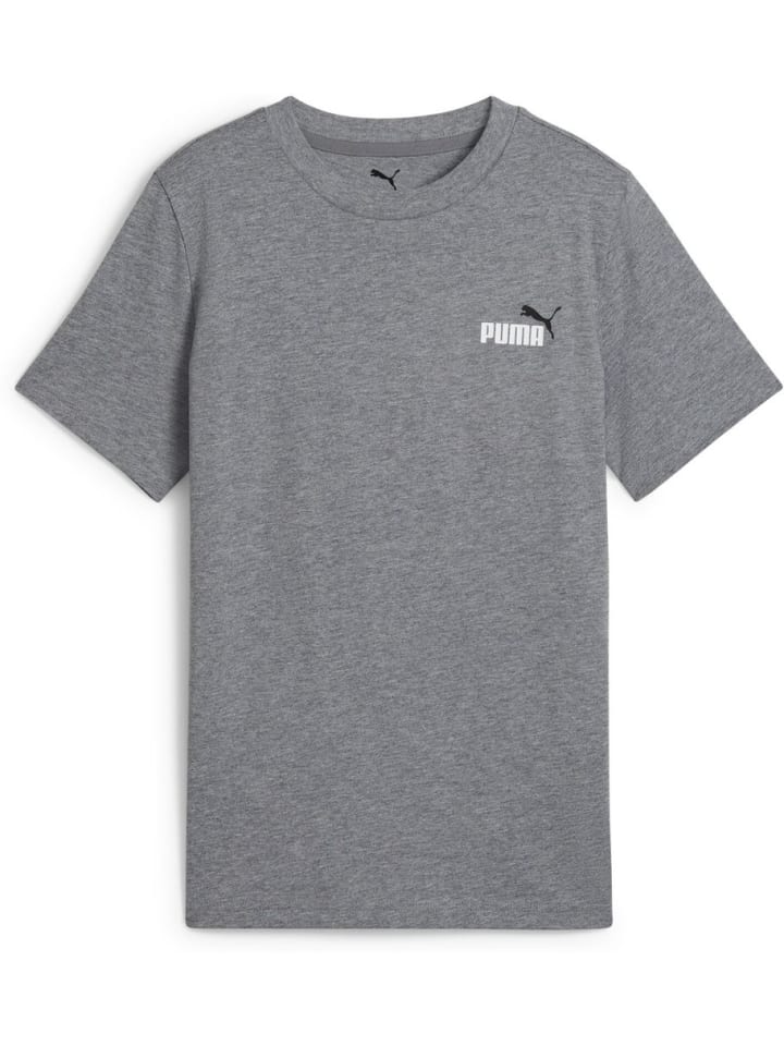 

Футболка ESS 2 COLOR Small No.1 Logo Tee B серого цвета Puma