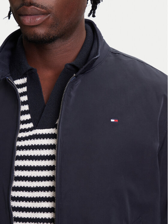 Куртка-Бомбер стандартный крой Harrington MW0MW39637 Tommy Hilfiger, синий — фото 4