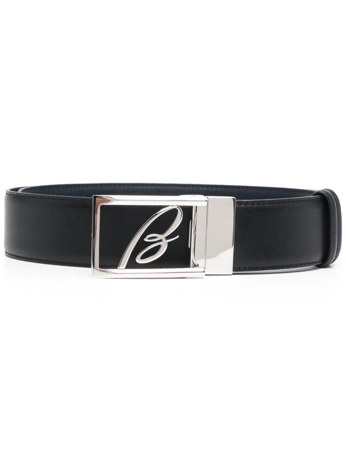 

Brioni ремень с пряжкой-логотипом, черный