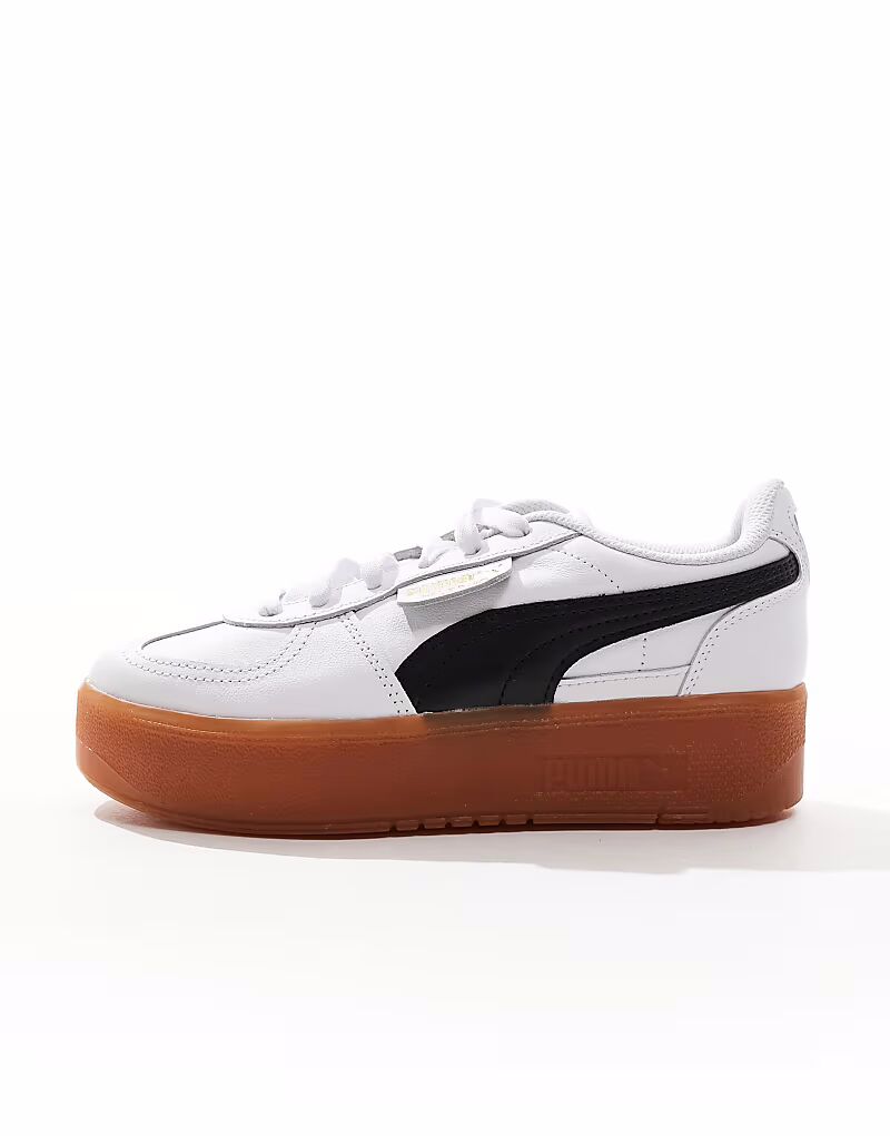 Кроссовки Puma Palermo Eleveta белого цвета с резиновой подошвой — фото 2