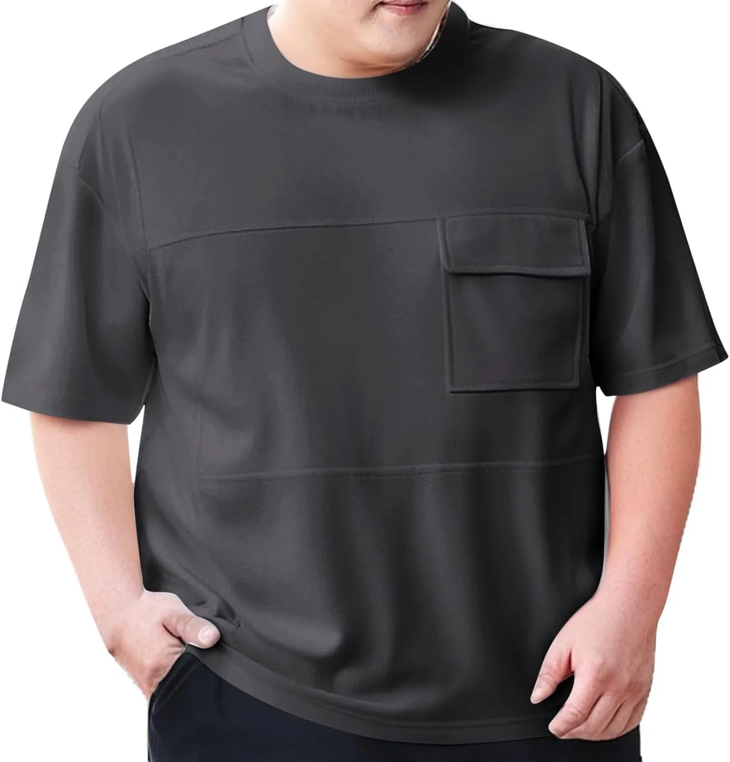 

Мужская футболка с карманом, короткий рукав, легкая, летняя Xiaojmake